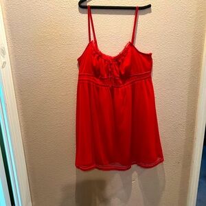 Red lace sleep dress